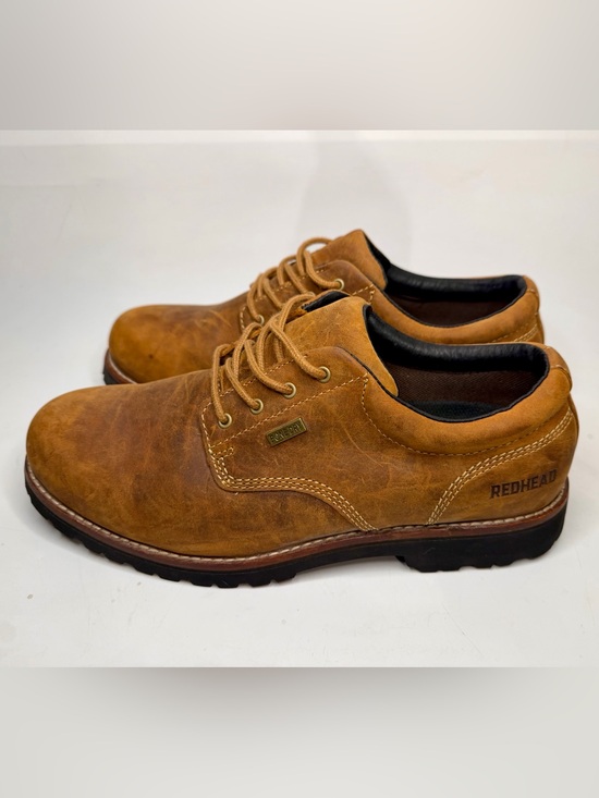 RedHead Bone-Dry Waterproof Leather Chunky Platform Work Boots Vibram Size 11 main image 10